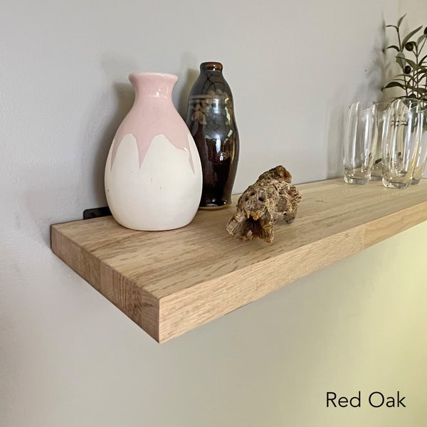 Red Oak Butcher Block Slab or Shelf | 8" or 12" Wide | Unfinished | 24"-72" Lengths | Solid Real Wood