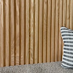 Red Oak Slat Wall Panels | 24&quot;-94&quot; Lengths | Unfinished Real American Hardwood