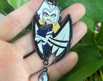 Lute Portrait Enamel Pin | Hazbin Hotel Fanart