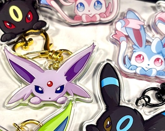 Double-sided Shiny Peeking Vees Acrylic Keychain | Fanart Gifts