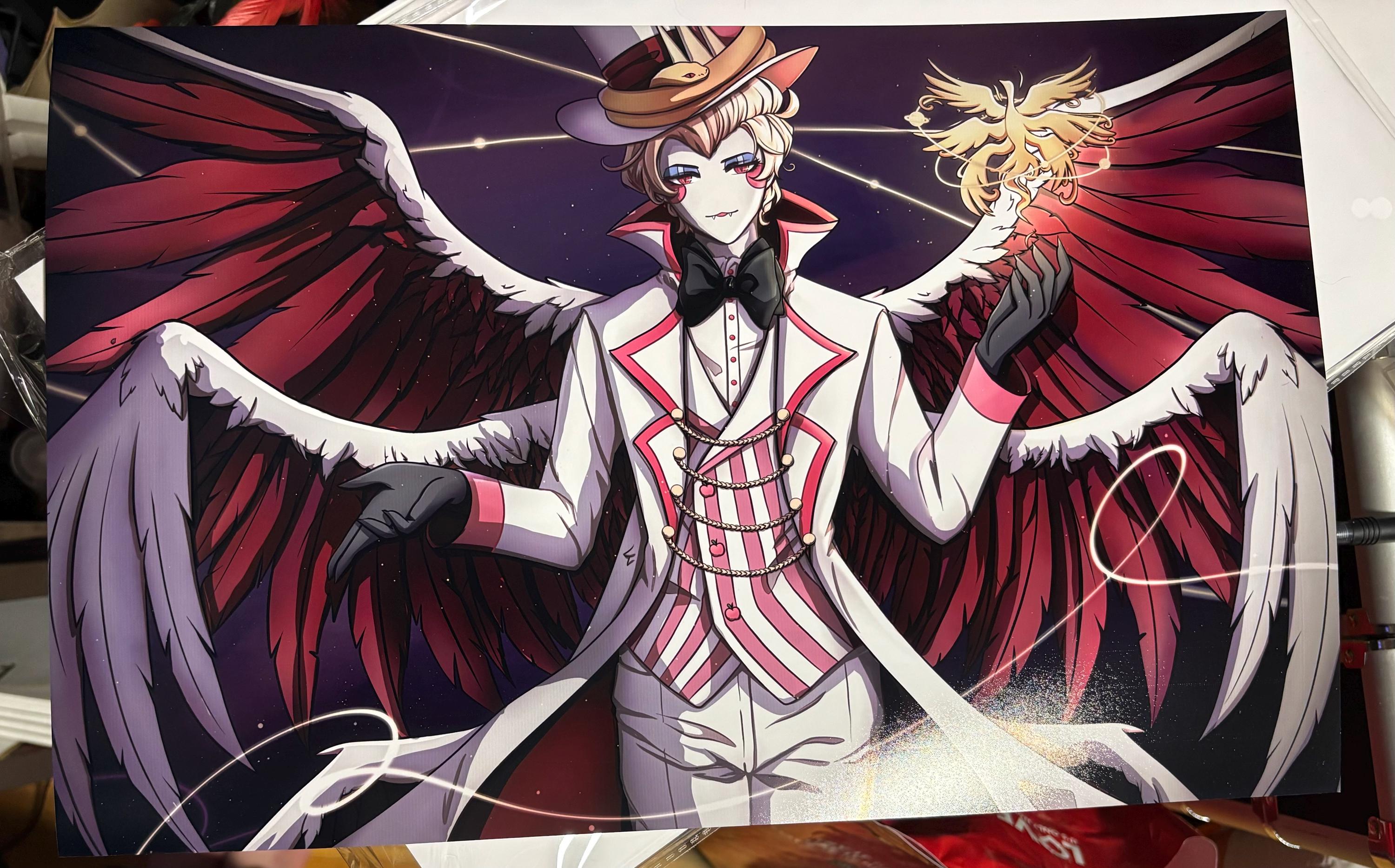 Lucifer Morningstar Hazbin Hotel Wall Art Poster Print Fanart (5x7