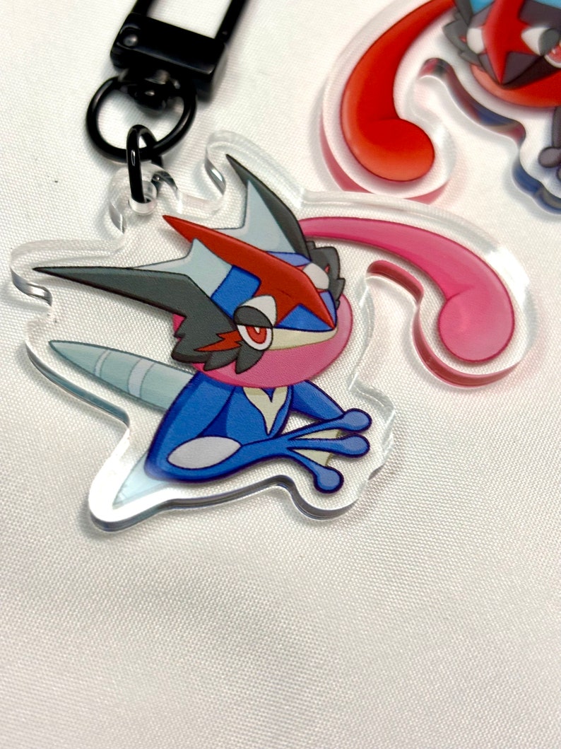 Ash Key Chain Double-sided Shiny Ash Starter Fanart Acrylic Keychain - Etsy