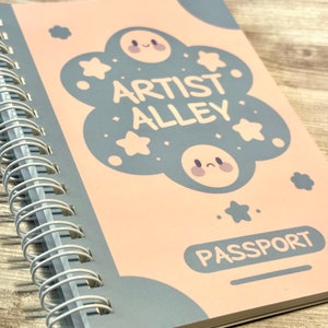 Cuaderno de pegatinas reutilizable / Libreta de notas A6 Artist Alley para coleccionistas de pegatinas