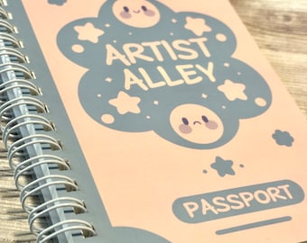 Reusable Sticker Book | A6 Artist Alley Passport Notebook for Sticker Collectors