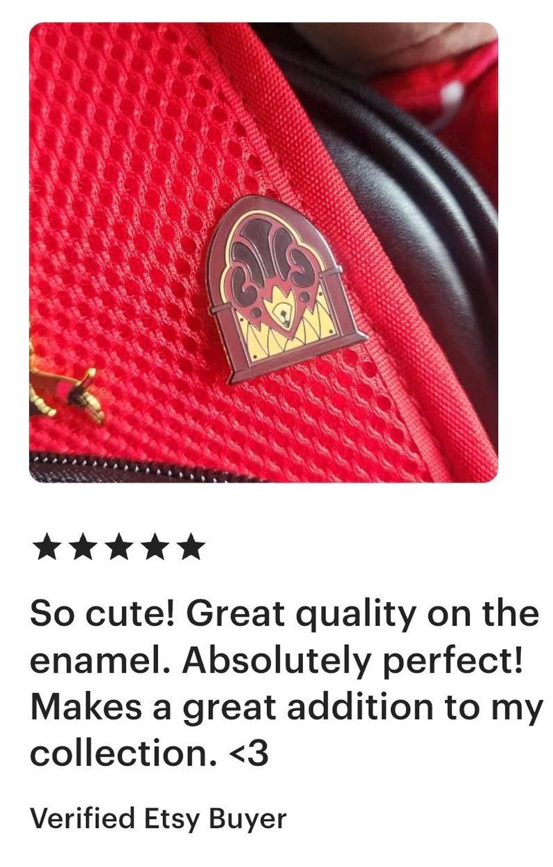 Hazbin Hotel Enamel Pins: Alastor, Sera, Vaggie, Fat Nuggets, Keekee image 11