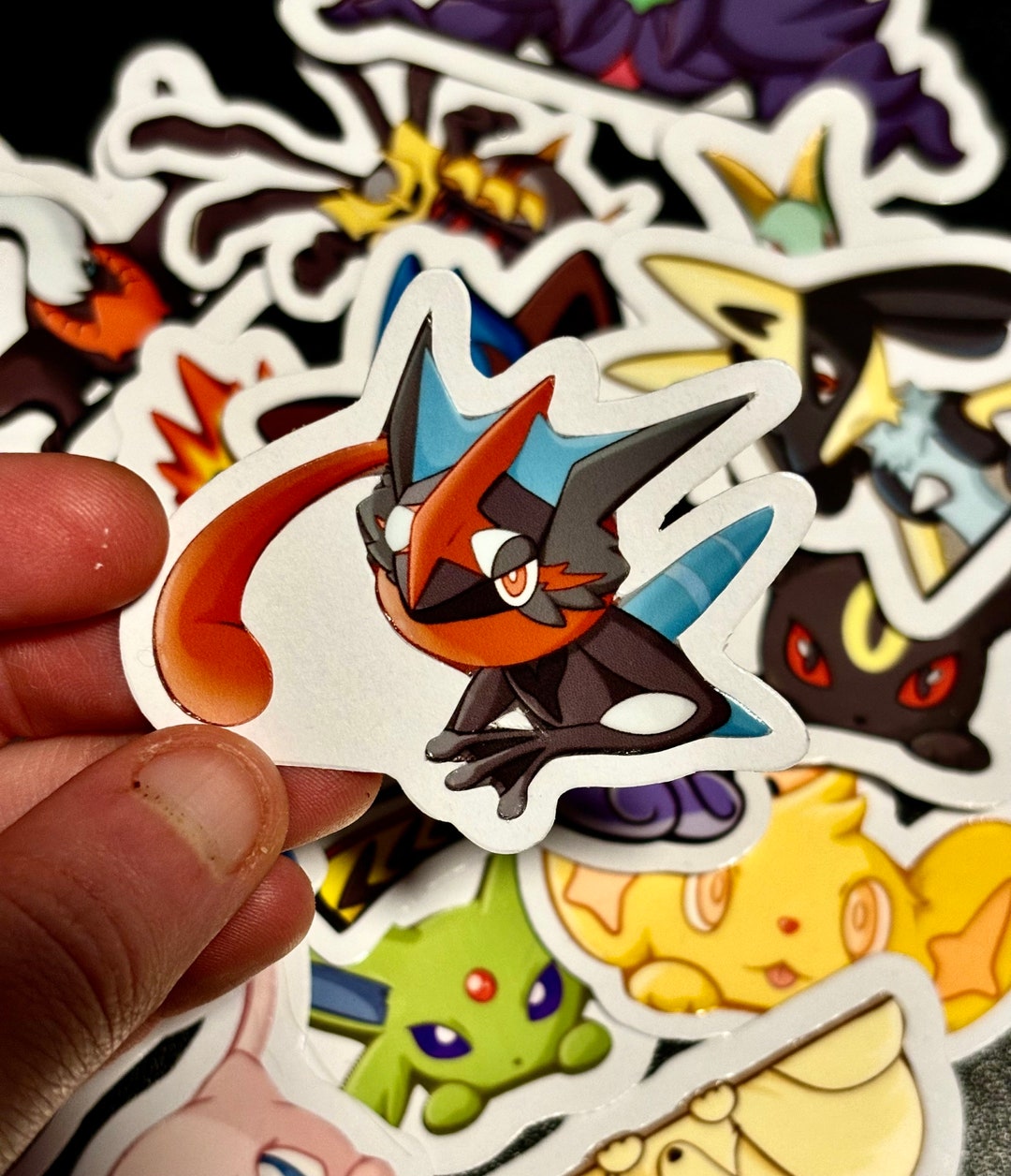 Peaking Pokemon Vinyl Stickers Easy Peal Waterproof and Etsy
