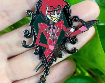 Hazbin Hotel Alastor Valentines Pin ( INSTOCK ) - Etsy