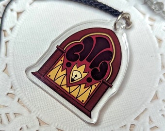 Radio Demon Phone Charm | Alastor 1” Double-Sided Acrylic with Phone Strap
