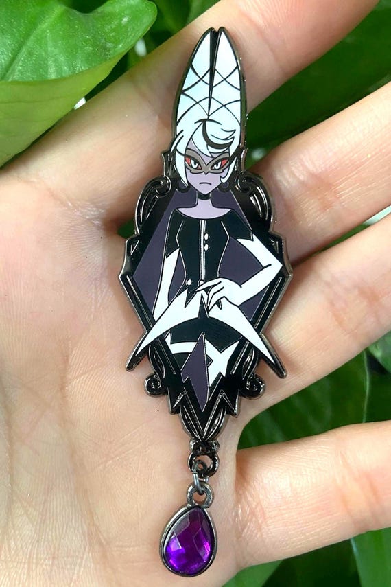 Carmilla Portrait Enamel Pin | Hazbin Hotel Fan-made Pin Set