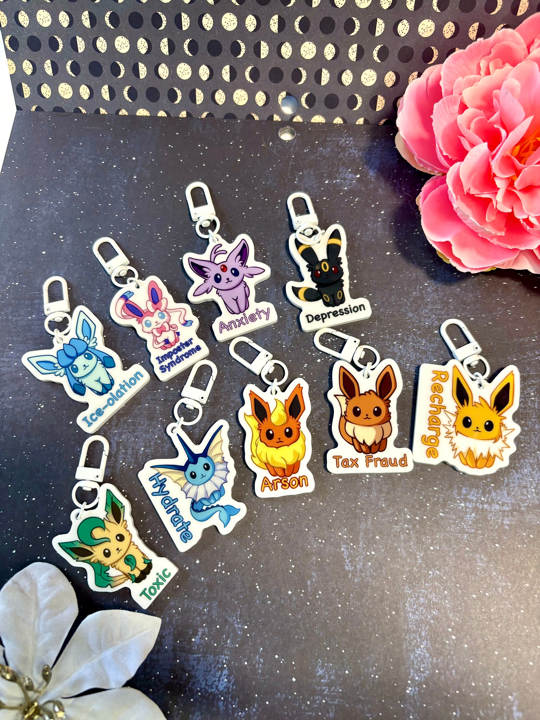 Questionable Gift Questionable Vees Acrylic Keychain Charm | Funny Fanart Gift - Etsy