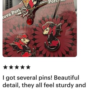 Hazbin Hotel Enamel Pins: Alastor, Sera, Vaggie, Fat Nuggets, Keekee image 12