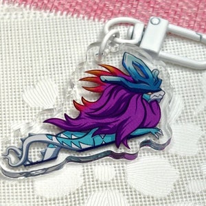 Walking Wake Fanart 2” Acrylic Keychain | Paradox Suicune | Scarlet and Violet Charm | Gifts for Gamers