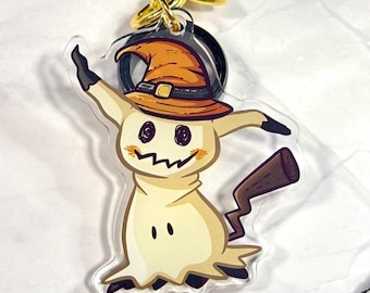 Llavero con sombrero de bruja Mimi / Charm de Halloween de 2"