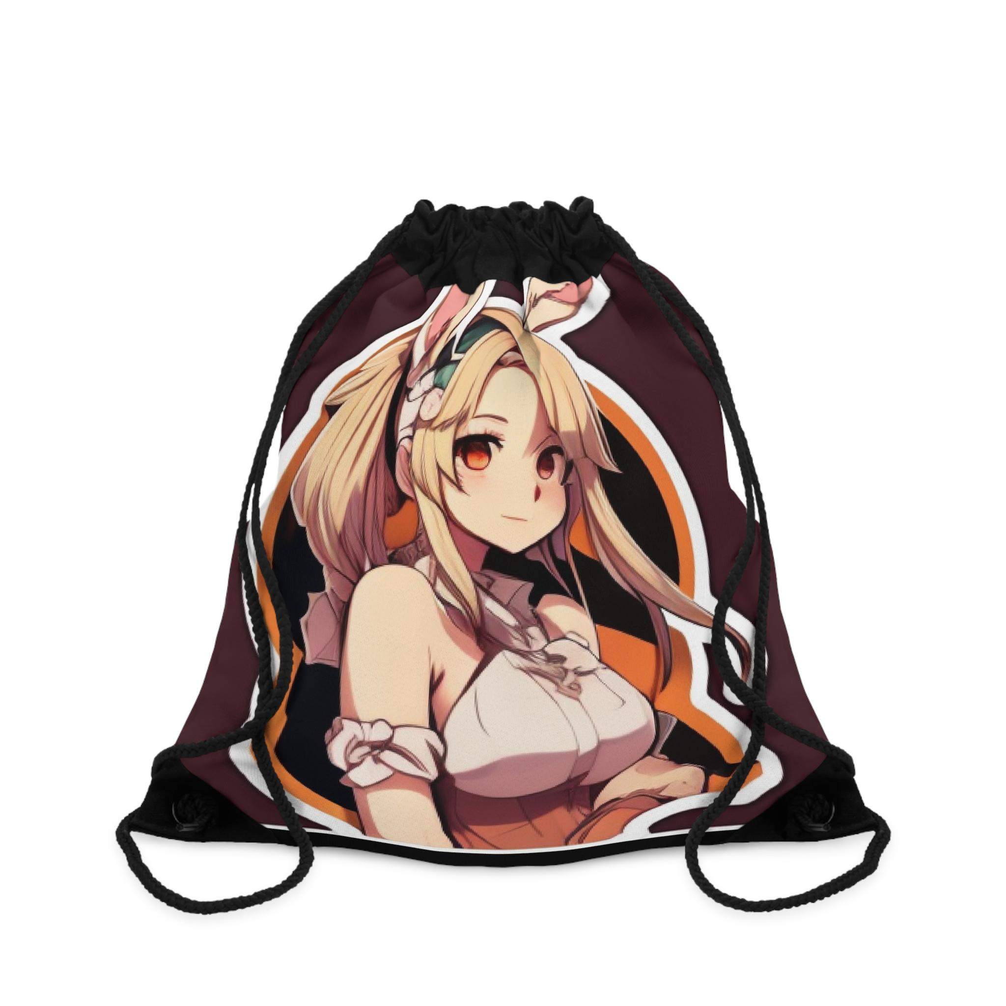 Bunny Anime Girl Drawstring Bag, Kawaii Japanese Cute Backpack, Cartoon ...