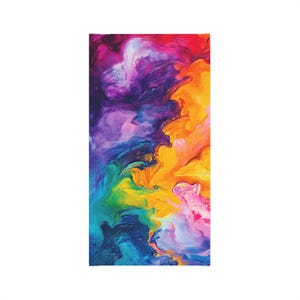 Swirl Neck Gaiter, Multicoloured Face Covering Scarf for Festivals, Lightweight Headband, Breathable Neck Warmer, Colorful Bandana for