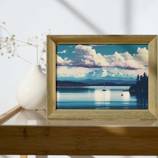 Puget Sound Wall Decor PNW | Pacific Northwest Wall Decor | PRINTABLE Digital Download | 087