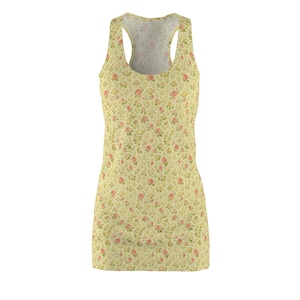 Floral Racerback Dress: Lightweight Polyester Summer Dress