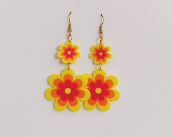Hippy Flower Summer Earrings