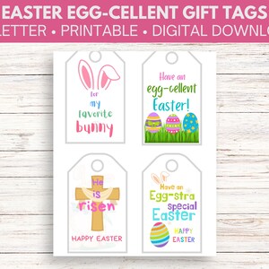 Egg-cellent Easter Gift Tags - Printable
