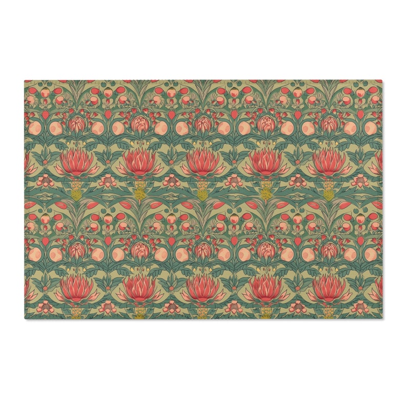 Green Orange Rug Indian Print Rug Block Print Rug Green - Etsy