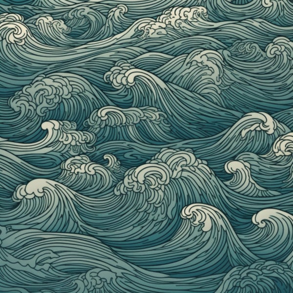 Ocean Waves Pattern, Blue Green Waves, Ocean Patterns, Ocean Wave Download,