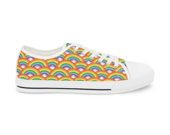 Rainbow Sneakers, Rainbow Shoes, LQBTQ Gear, Pride Wear, Pride Gear, Pride Shoes,