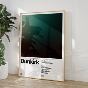 Dunkirk, Dunkirk Movie Poster, Minimalist Film Print, Gradient Aura Wall Art Decor, Gift for Movie Lovers, Movie Poster Digital