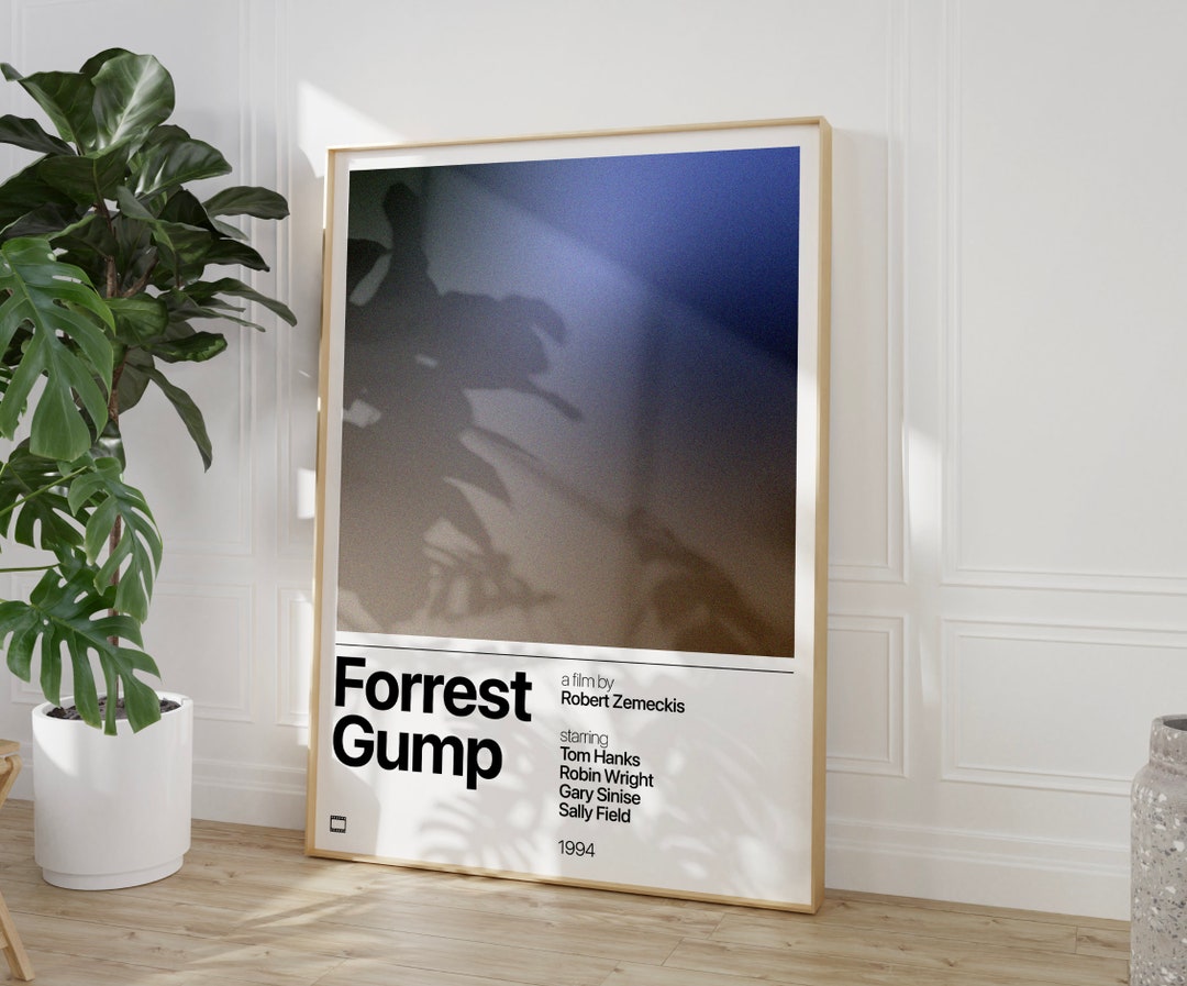 Forrest Gump, Forrest Gump Movie Poster, Minimalist Film Print