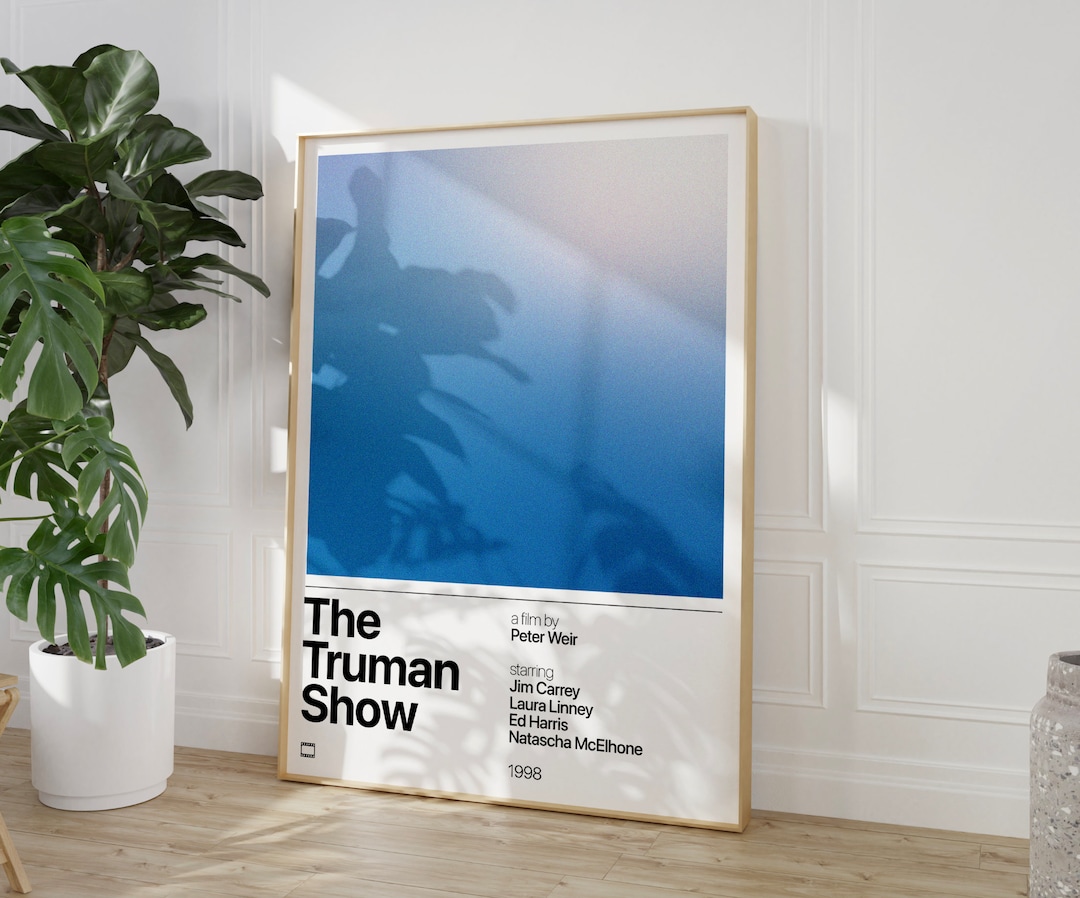 The Truman Show, the Truman Show Movie Poster, Minimalist Film Print