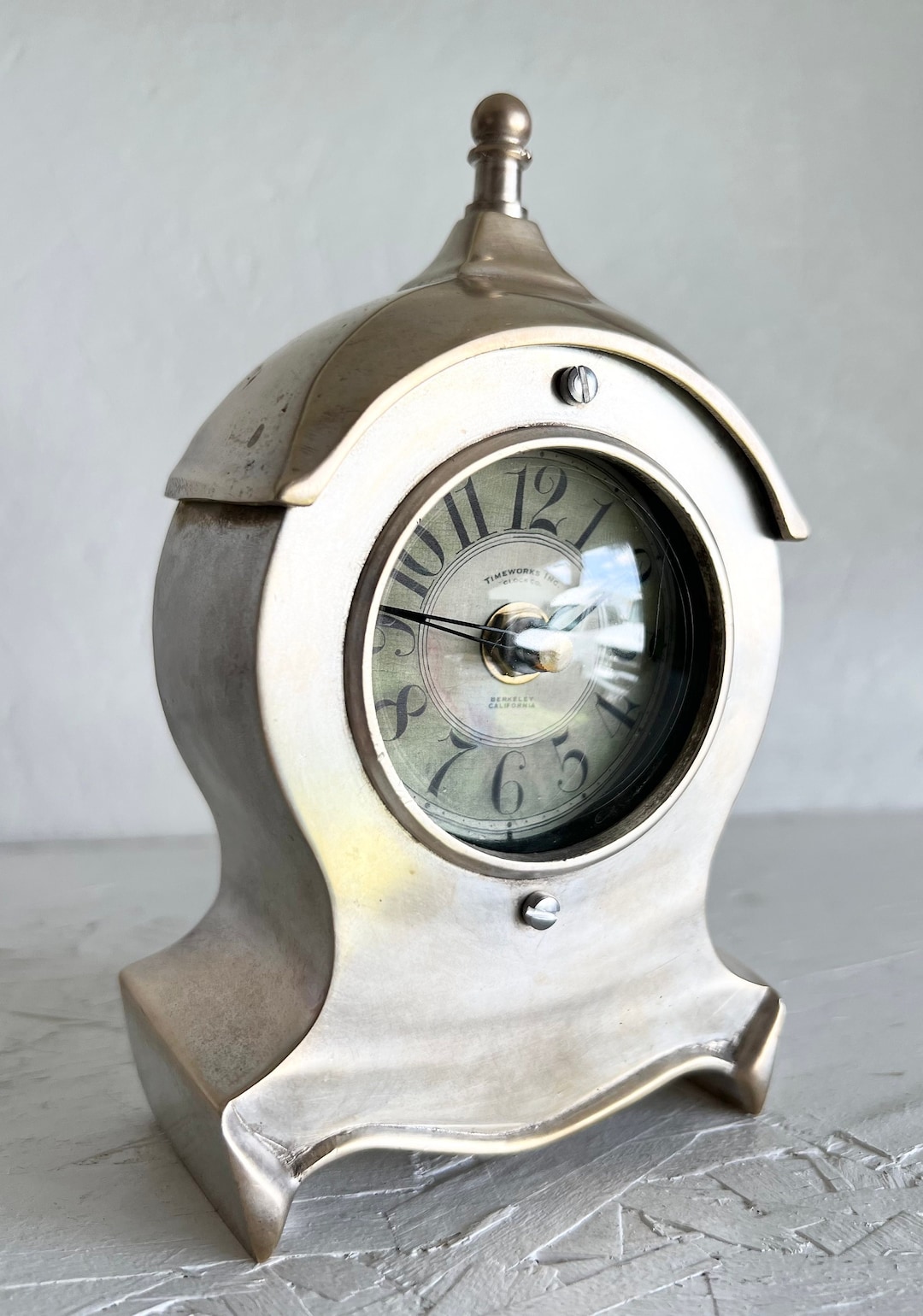 Vintage Brass Timeworks Inc Desk Clock 1906 Series Etsy