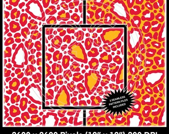 Pfeilspitze Leopard Seamless Pattern Bundle 4 (Koordinierende PNGs verfügbar, aber nicht enthalten)