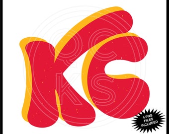 Groovy KC Football Distressed PNG