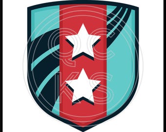 Escudo de estrella estándar PNG del equipo femenino de fútbol de Kansas City