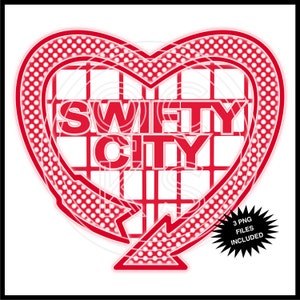 Swift City Red and Pink PNG