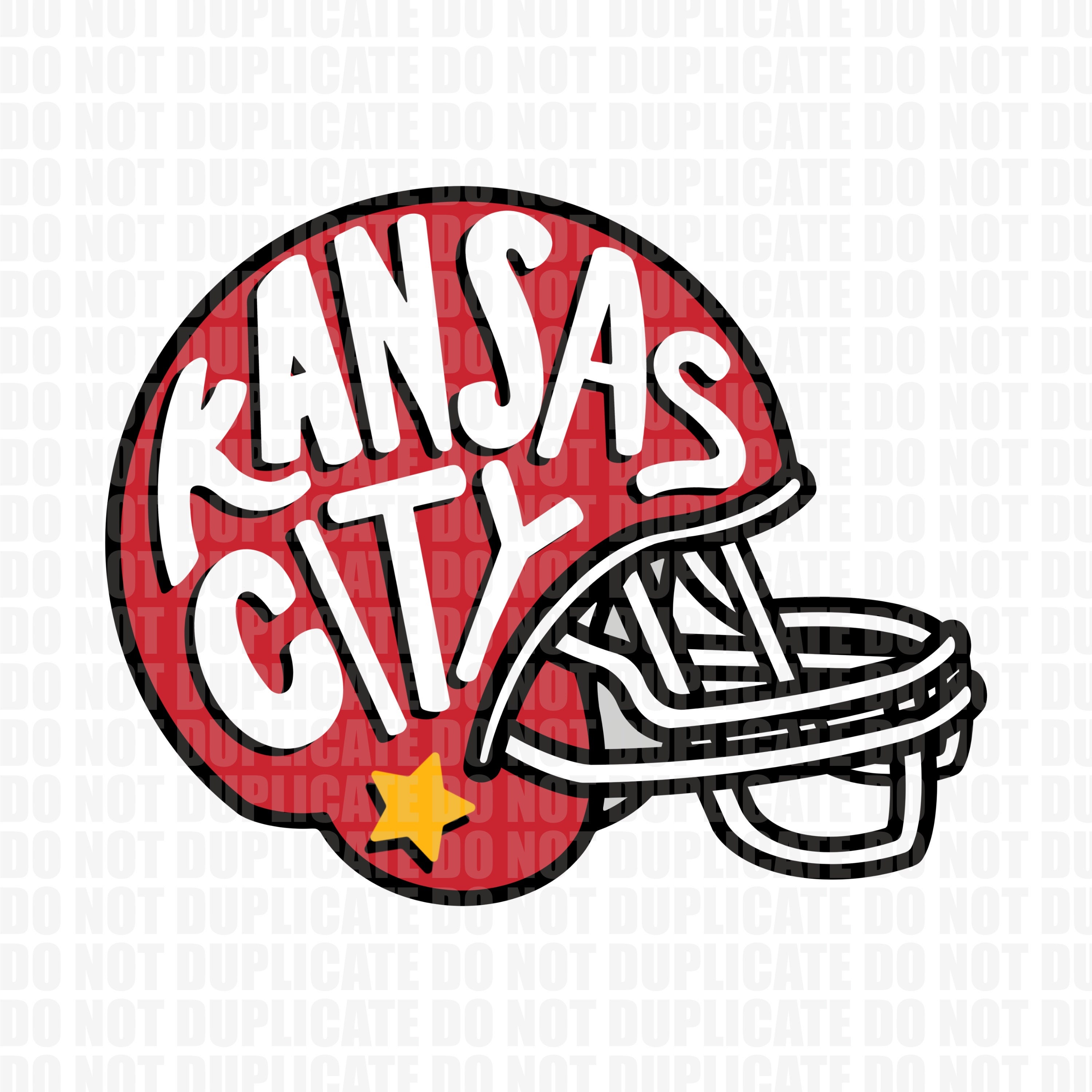 Kansas City Football Helmet PNG - Etsy