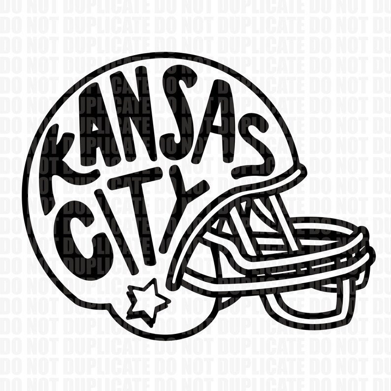 Kansas City Football Helmet PNG Etsy