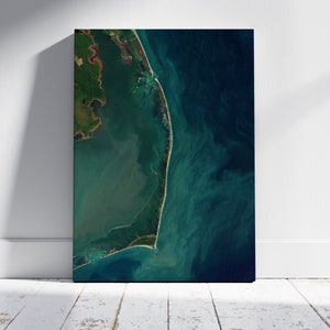 Art mural nautique Hatteras/OBX - impression sur toile ou sur papier d'art. Souvenirs de vacances dans les Outer Banks !