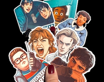 Wasserdichtes Stranger's Fan Art Sticker-Set