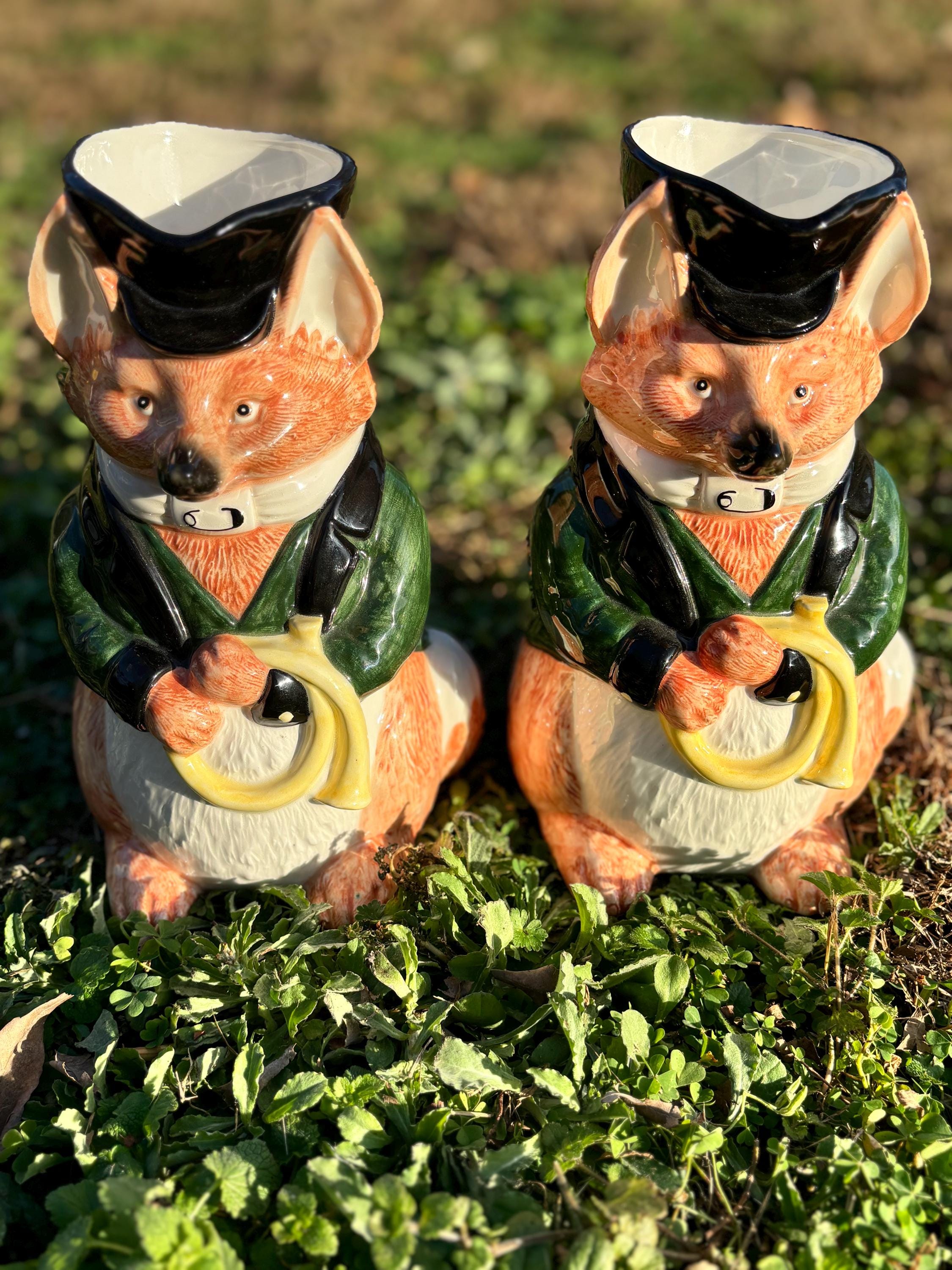 Fitz and Floyd Fox Pitcher - Etsy Fitz and Floyd Fox Pitcher - Etsy