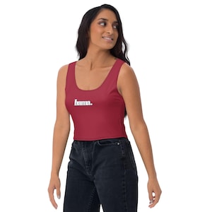 Bama Crimson Summer Time Crop Top - Alabama Football or Basketball