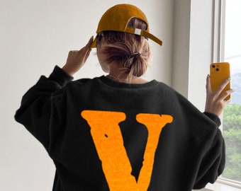 Orange VIone Streetwear Sweatshirt, V Limited Edition