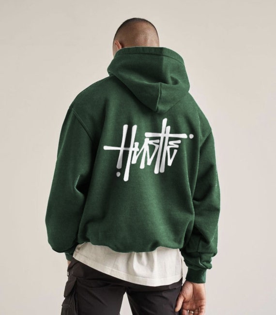 dark green hoodie graphic