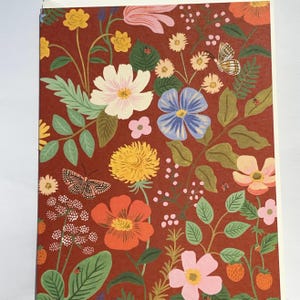 Tarjetas manuscritas con motivos florales rojos de Rifle Paper Co.