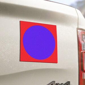 Blue Dot Car Magnet, Vote Democrat, Election 2024, Harris Walz, Kamala Bumper Magnet, Blue Dot in a Red State