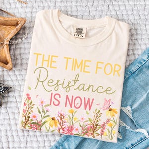 Resist Shirt, Anti Trump, Anti-Fascism, No Kings, Protest T-Shirt, Pro Democracy, Political Activism Tee, Social Justice, Comfort Colors
