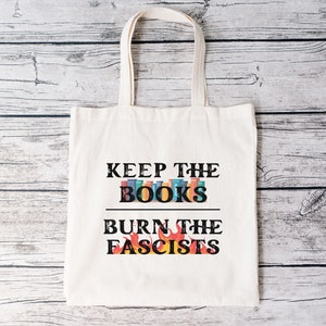 Read Banned Books Tote Bag, Save the Books, I'm with the Banned Tote, Book Lover Tote Bag, Social Justice Gift, Literary Tote Bag image 5