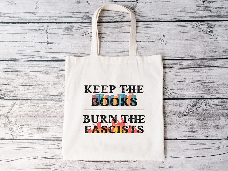 Read Banned Books Tote Bag, Save the Books, I'm with the Banned Tote, Book Lover Tote Bag, Social Justice Gift, Literary Tote Bag image 5