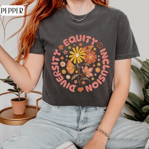 Neurodiversity Shirt, Diversity Equity Inclusion Tee, Special Education Teacher Gift, Social Justice T-Shirt, Social Worker, Comfort Colors