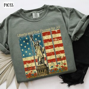 Vintage Due Process Shirt, Anti Trump Shirt, Anti-Fascism, Protest Tee, Resist, Pro Democracy, Social Justice, Human Rights, Comfort Colors