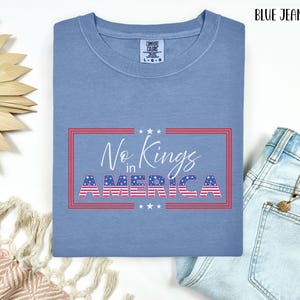 No Kings In America Shirt, Anti Trump Shirts, Protest Tee, Pro Democracy, Political Shirts, Social Justice, Anti Fascism, Comfort Colors